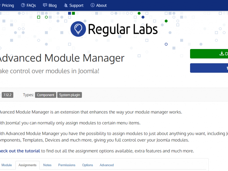Advanced Module Managerを使ってスマートホンやタブレットで表示できるモジュールを制御する