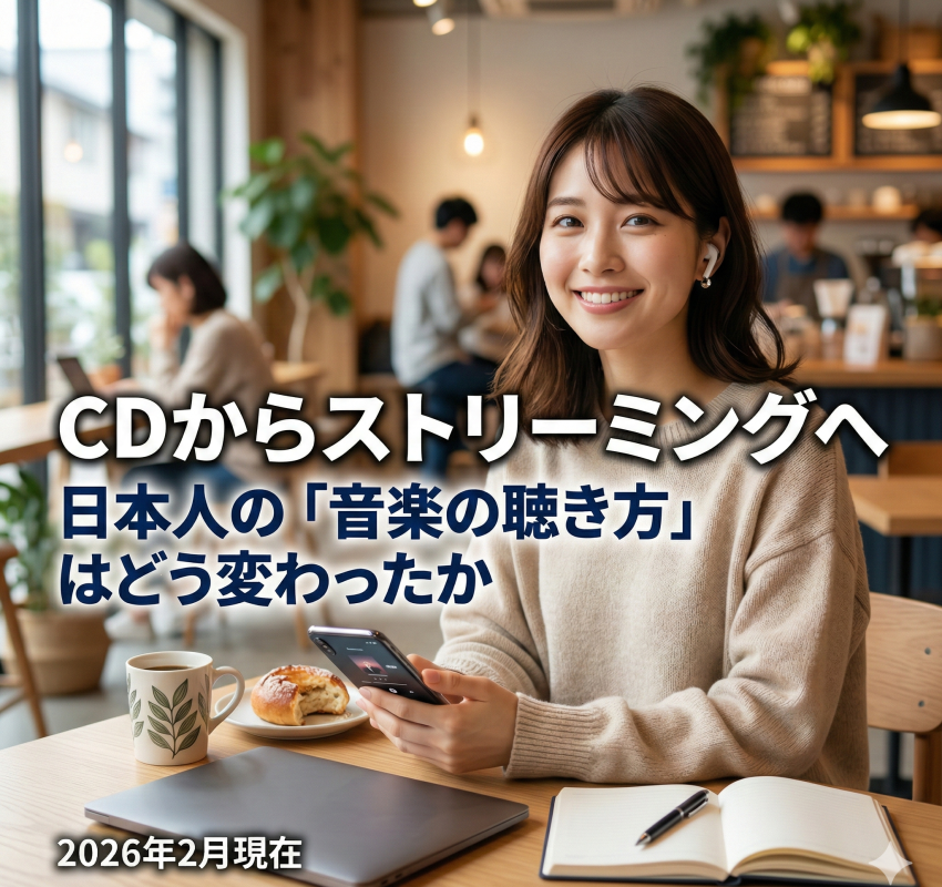 CDからストリーミングへ——日本人の「音楽の聴き方」はどう変わったか