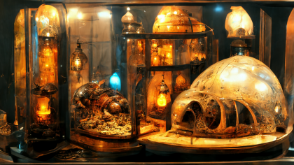 Kohji_Asakawa_realistic_islamd_night_light_mechanical_shell_ab8247f6-0392-4d7d-85c6-e11a090bd350